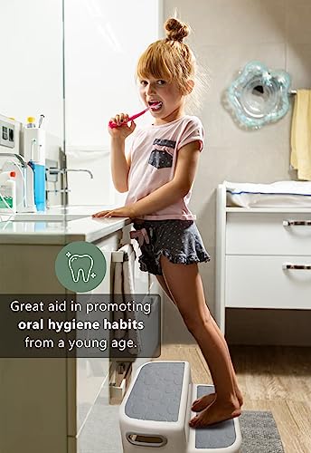 UNCLE-WU-Two-Step-Stool-for-KidsToddlerAdult-Height-100-Hold-up-to-200-PoundsNon-Slip-Safety-Handles-for-Potty-Training-Bathroom-SinkBedside-Kitchen-2-Pack UNCLE WU Two Step Stool for KidsToddlerAdult Height 100 Hold up to 200 PoundsNon Slip Safety Handles for Potty Training Bathroom SinkBedside Kitchen 2 Pack