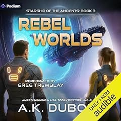 Rebel Worlds Audiolibro Por A. K. DuBoff arte de portada