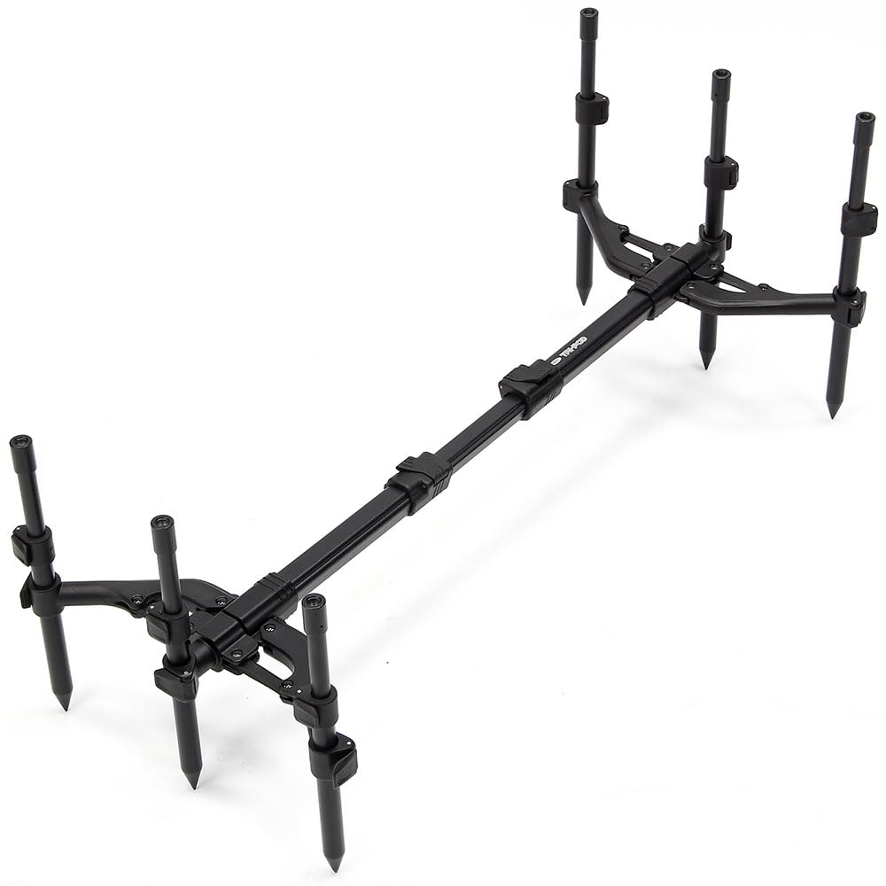 3 Rod Pod Rutenständer aus Aluminium voll verstellbar Tri-POD mit Tragetasche Angel - Ständer Karpfenangeln
