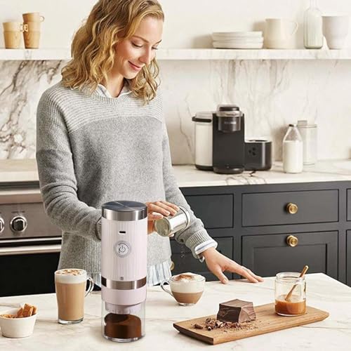 Conical Burr Coffee Grinder - USB Charging Cordless Nut Mill | Rechargeable Conical Burr Grinder, Portable Electric Espresso Machine for Home and Travel Use - Image 2