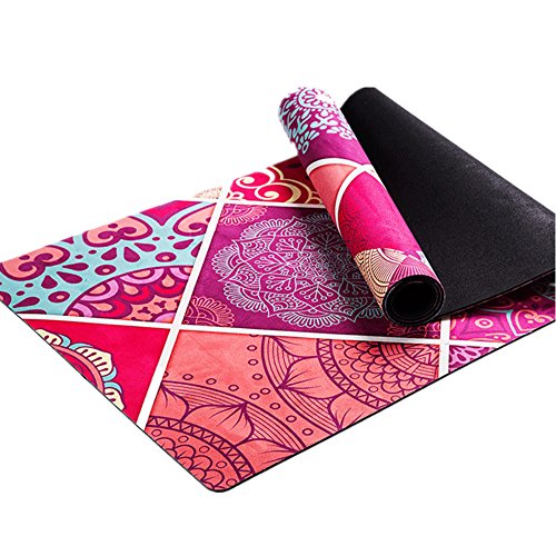 Licyen*-D Yoga Mat Yoga Mat Pu 5mm Environmentally Friendly Delicious Fitness Mat Yoga Mat For Gym Family Non Slip Fitness Exercise Mat