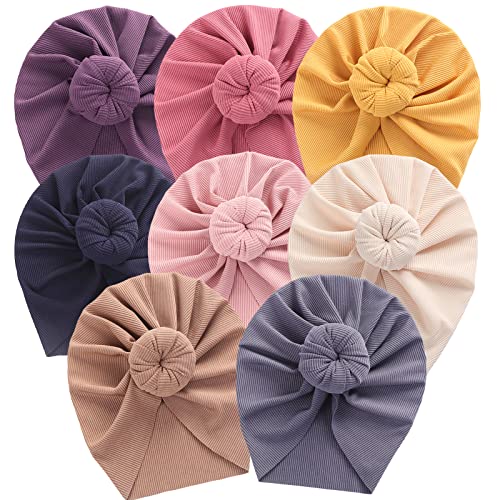 Baby Hats Newborn Baby Turban Baby Girls Hospital Hat Infant Toddler Kid Hat Big Hair Bow Top Knot Head Wrap #TOP21
