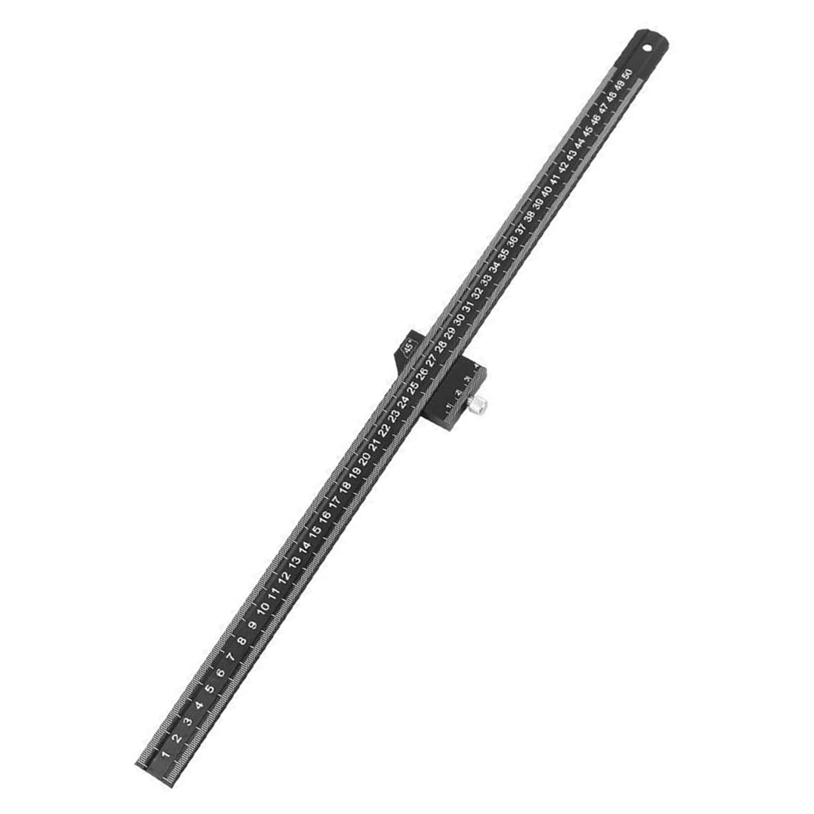 BWANGIAO 20cm To 50cm Aluminum Alloy 90 Degree Angled Ruler With 45 Degree Positioning For Woodworking And Carpentry Projects