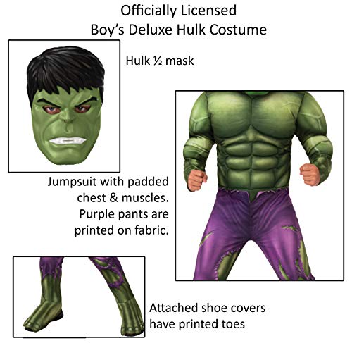 Rubie's Boy's Marvel Avengers Deluxe Hulk Costume, Large #TOP1