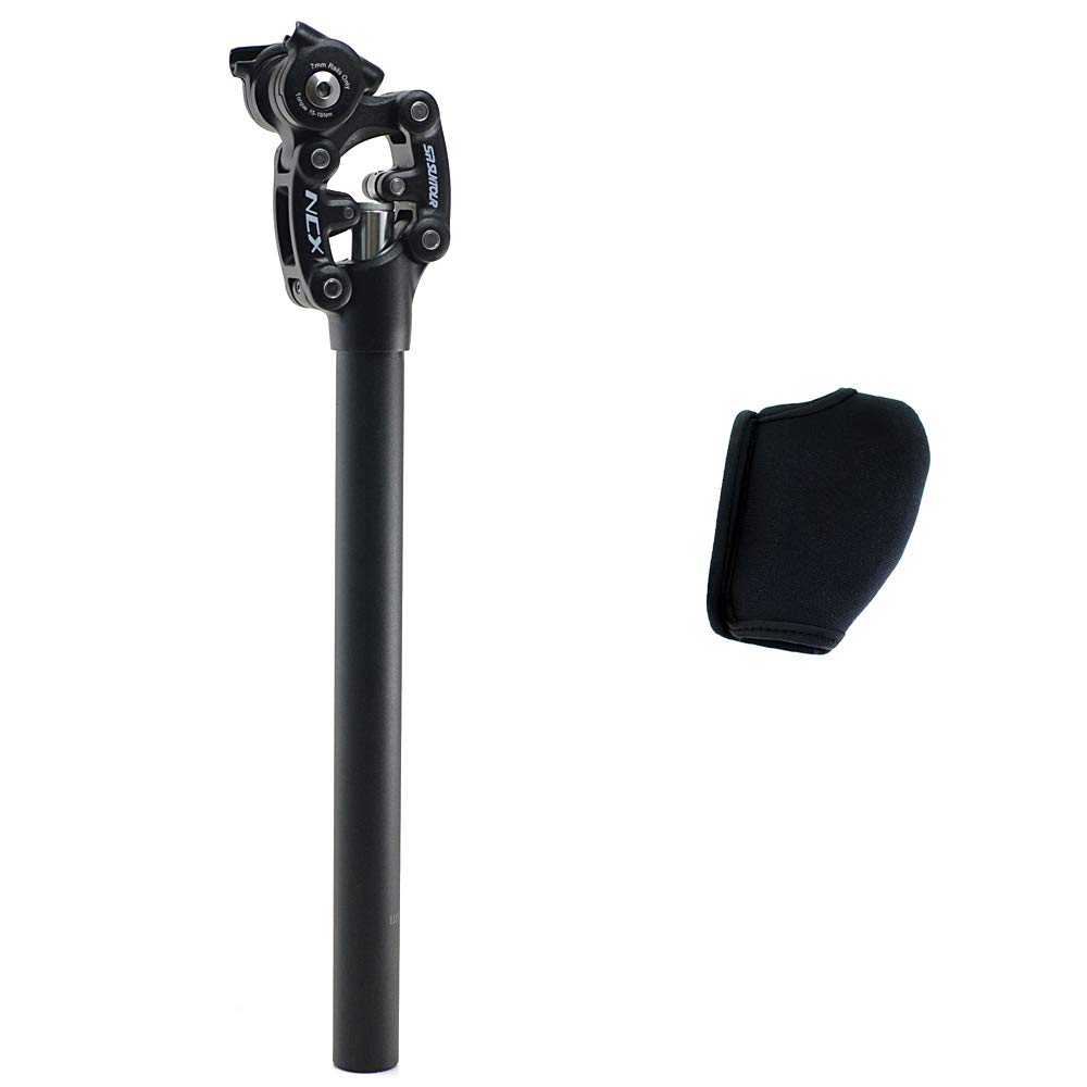  Sr Suntour Sp12 Ncx Suspension Seat Post With Protective Cover 27 2x350mm Black Vk1917 Sports Outdoors