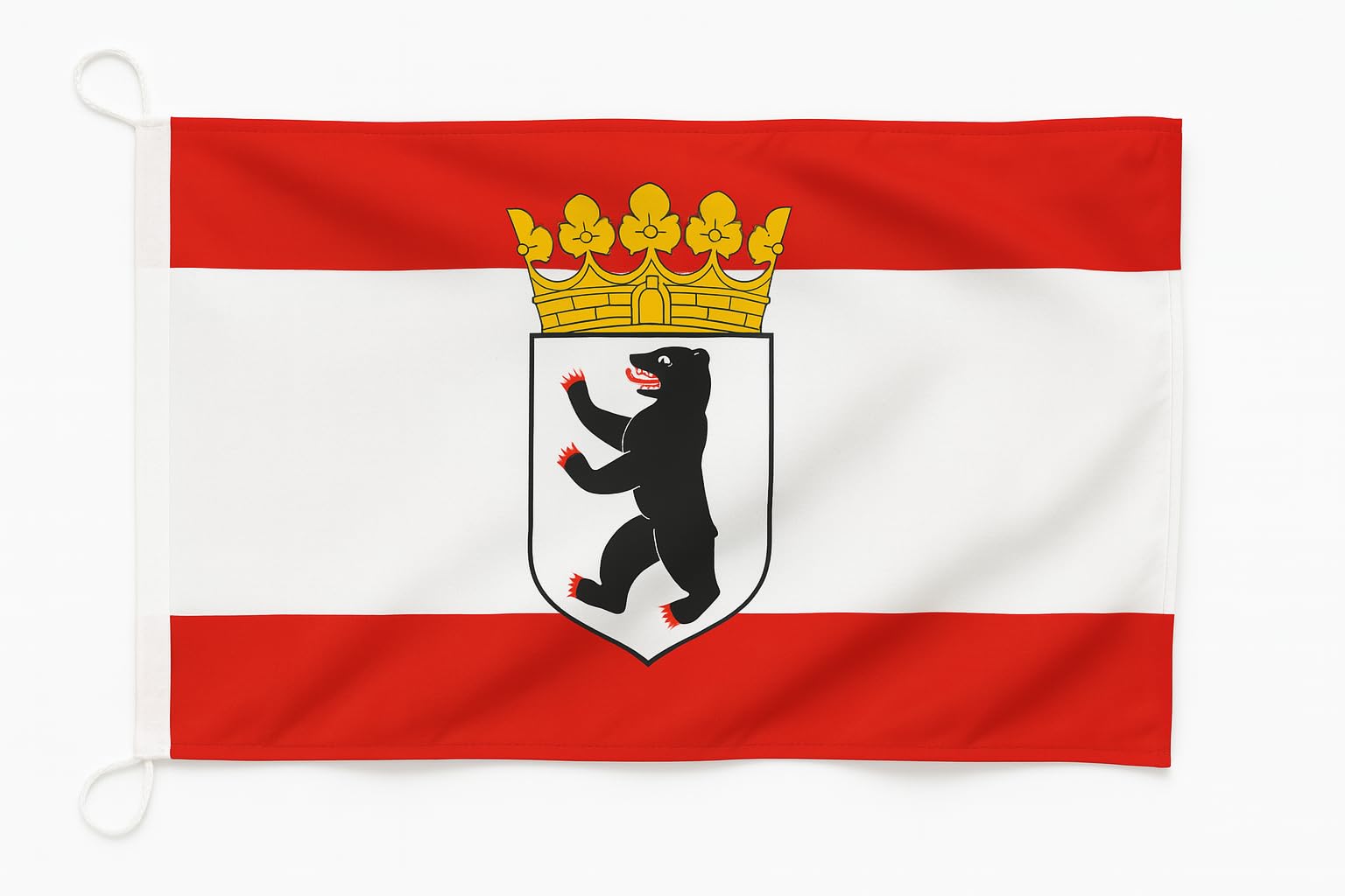 Drapeau de Berlin grand format anti-déchirure pour mât et nef