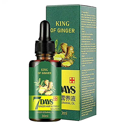 TSSPLUS Fast ReGrow 7 Day Ginger Germinal Serum Essence Oil Loss Treatment Growth Hair,Ginger Germinal Oil, Ginger Hair Growth Serum, Ginger Essential Oil
