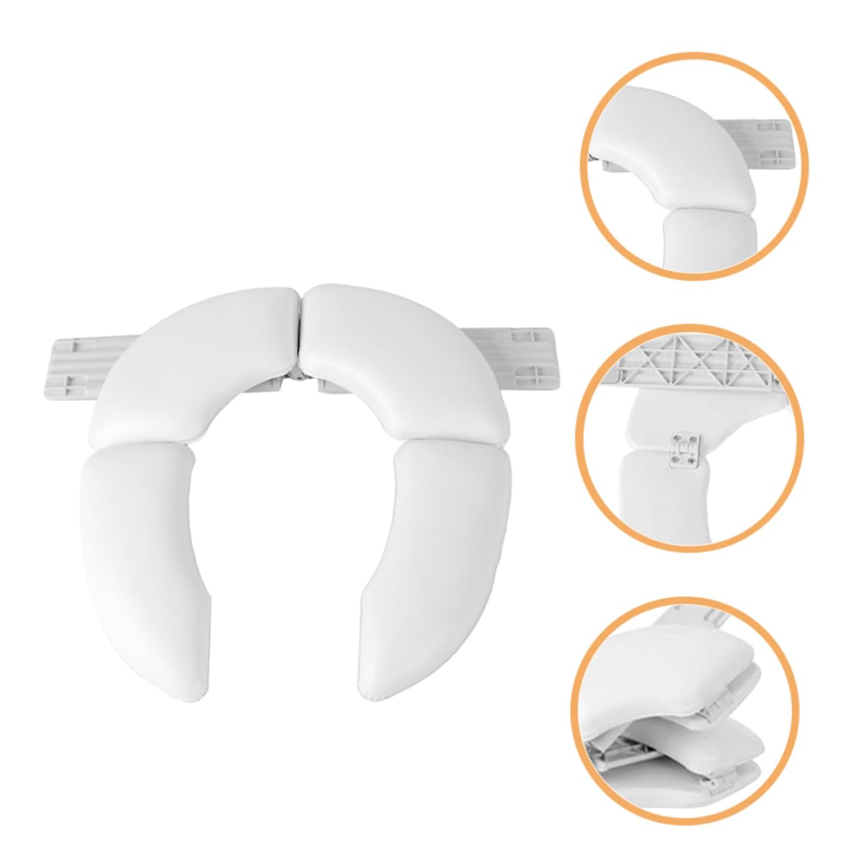 Riduttore Wc Ragazzo Ragazza Pieghevole Bianco per Viaggio, Sedile Training | Pp Pvc Abs, Superficie Morbida e Confortevole, Facile da Pulire, Finitura Precisa