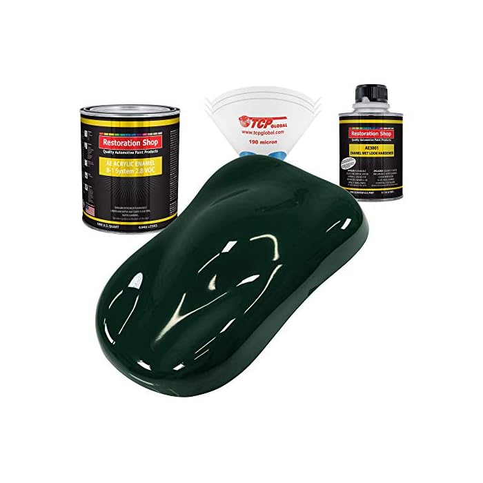 Buy Restoration Shop British Racing Green Acrylic Enamel Auto Paint Complete Quart Paint Kit