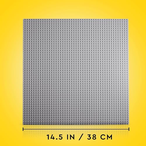 Classic Base Grigia, Tavola per Costruzioni Quadrata con 48x48 Bottoncini, Piattaforma Classica per Mattoncini per Costruire ed Esporre i Modellini, Giochi per Bambini e Bambine da 4 Anni 11024 - Lego - Immagine 4