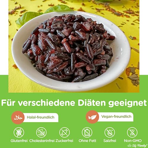 Elf-Family Konjak Reis Glutenfrei Superfoods Reisbeerreis [Diätbox für 1 Wo.] Instant Thai Shirataki Reis Bowl - Fertiggerichte - Reich an Mikronährstoffen -Vegan/Low Carb/Fettfrei- 6er Box