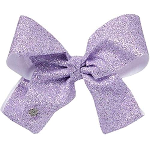 JoJo Siwa Large Cheer Hair Bow for Girls - Purple Lavender Sugar Glitter