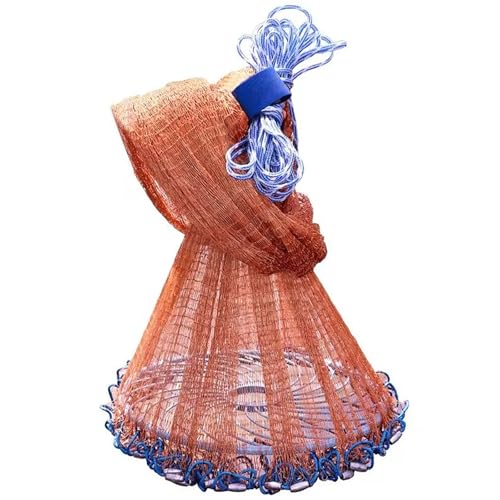 Filet de pêche à lancer pour débutants avec plomb et anneau en acier