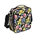 Lunchbox Blume Rose Iris Isolierte Lunchtasche Thermo-Kühltasche Tragetasche Auslaufsicher Mittagessen Tragetasche mit Schultergurt für Büro Schule Picknick Strand Wandern