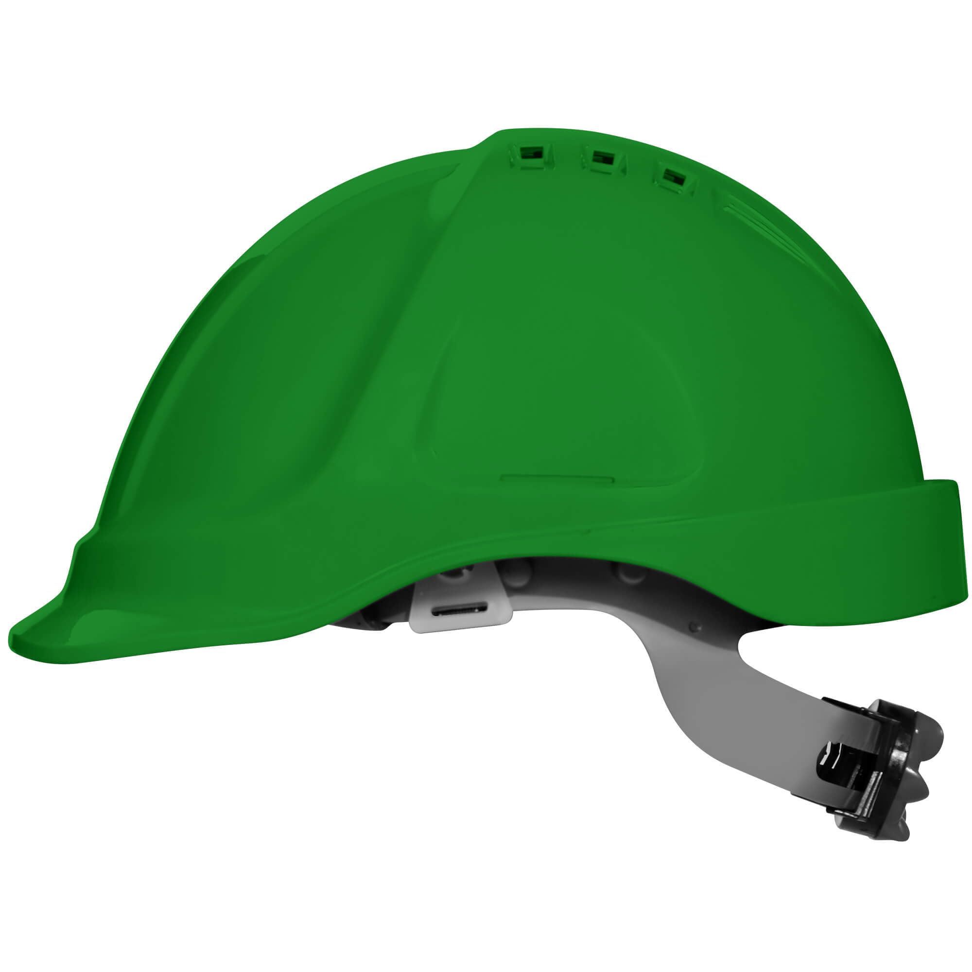 Stenso Kask budowlany, kask ochronny dla pracowników budowlanych, certyfikat EN 397, rozmiar 52-63 cm, materiał ABS z 6 otworami wentylacyjnymi, śruba HDPE, sztuczna skóra, odporny na pot, 360 g, 3