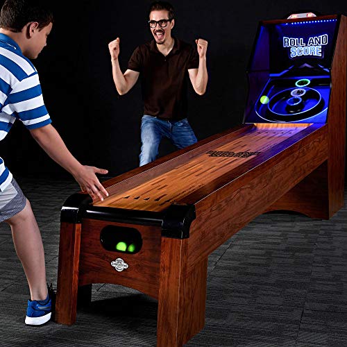 Lancaster 108 Inch Classic Arcade Roll Score, Skee Ball Game Machine Table (2Pk)