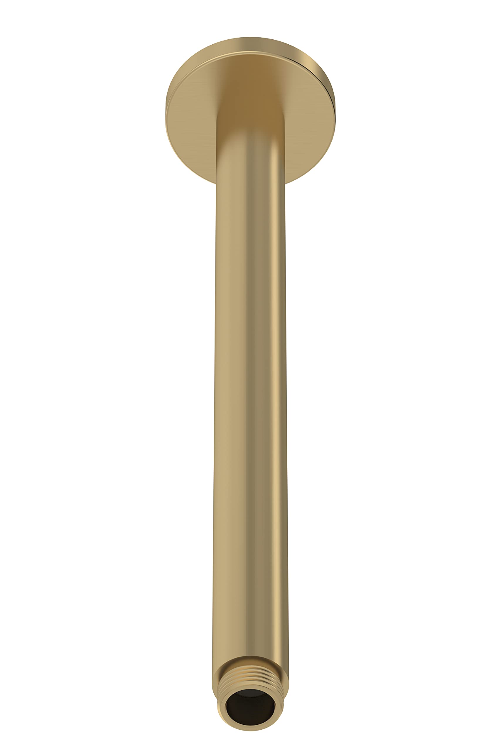 Nuie Showers Ceiling Mounted Round Shower Arm 380Mm (Br Brass).