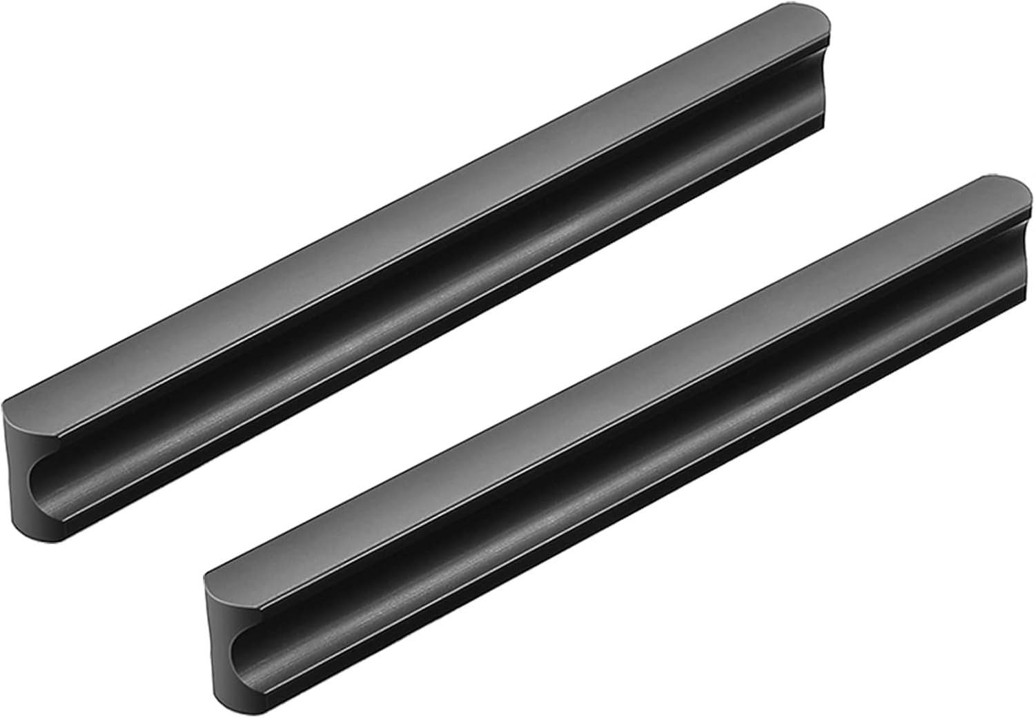 Möbelgriffe aus Aluminiumlegierung in Schwarz, Türgriffe für Schränke und Küchenschubladen, robuste Möbelziehgriffe mit Schrauben, 2 Stück, Length 1000mm, Length 1000mm