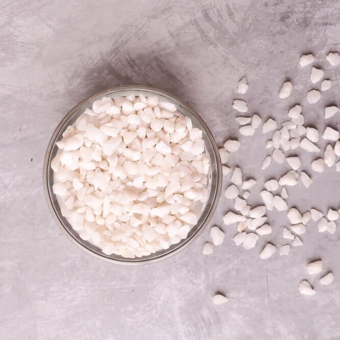 Image of White Agate Crystal Chips (500 Gm) | Natural Gemstones for Peace, Emotional Balance & Positivity | Healing Crystal Stones for Reiki & Meditation | DIY Jewellery Making & Spiritual Home Decor