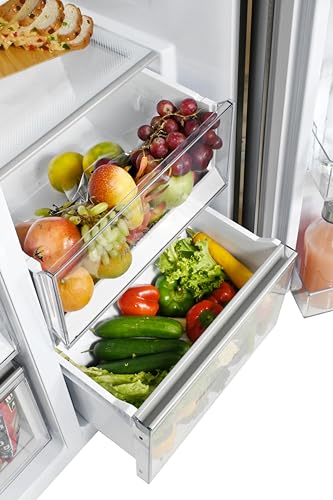 Image of Haier 598 L, 3 Star, 83% Convertible Fridge Space, Expert Inverter, Frost Free, Side by Side Refrigerator, (HRT-683GK-1, Graphite Black)