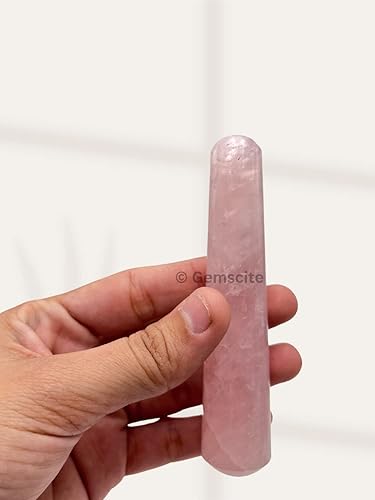 Miniatura 7 de Varita de masaje de amatista con piedras preciosas  Imagen redondeada de cristal raíz chakra Kundalini Yoga Activador Varita 4"