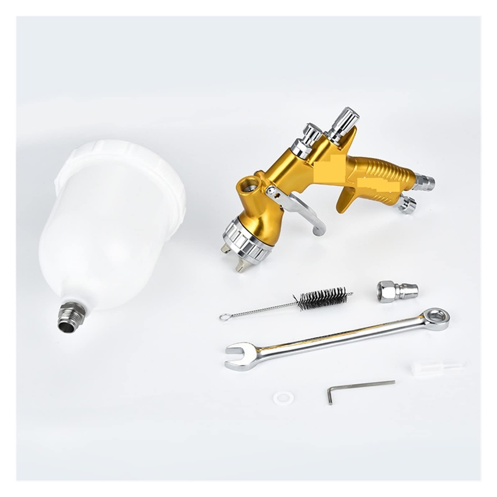 Pistolet Natryskowy, Profesjonalne Pistolety Natryskowe 1.3/1.8/mm Opryskiwacz Farba Aerograf Mini Spray Pistolet Pneumatyczny Do Malowania Aerograph Narzędzie Samochodowe(Gold 1.3 Caliber)