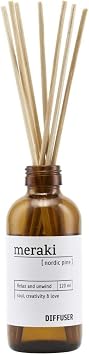 Meraki Nordic Pine Diffuser with 7 Sticks 120 ml