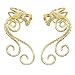 Elf Ear Cuffs Earrings, OwMell Ear Cuff No Piercing Ear Cuff Non Pierced Hypoallergenic Earrings Handmade Gold