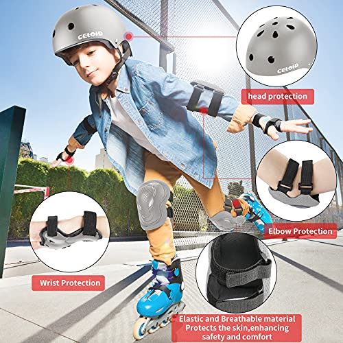 Image of Kids Bike Helmet,Toddler Skateboard Helmets for Ages 2-3-5-8-14 Years Boys Girls，Adjustable Multi-Sport Bicycle Skateboarding Football Roller Skating Scooter Rollerblade Balance Bike Helmet