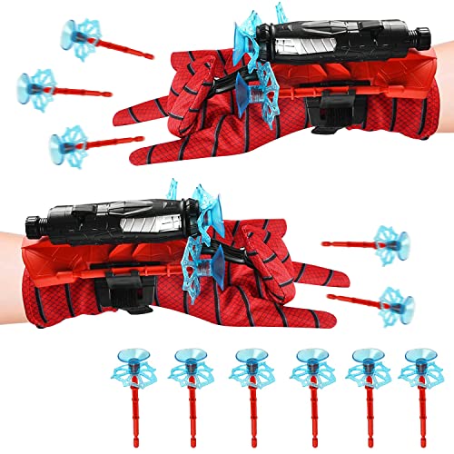 Launcher Glove, 2 Set Guante Hero Launcher, Juegos de Guantes de Lanzador, Spider Glove, Lanzador de...