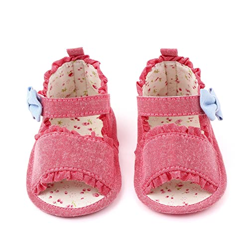 Boys Sandals Closed Toe Girls Sandals Baby Newborn Summer Sneakers Cute Colorful Bow Walking Shoes Sticky Straps Shoes2