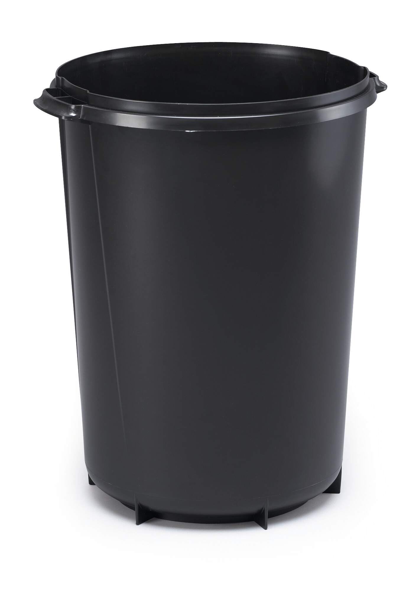 Rackhams Black 40L Round Waste Bin | Strong Recycling Bin | Durabin
