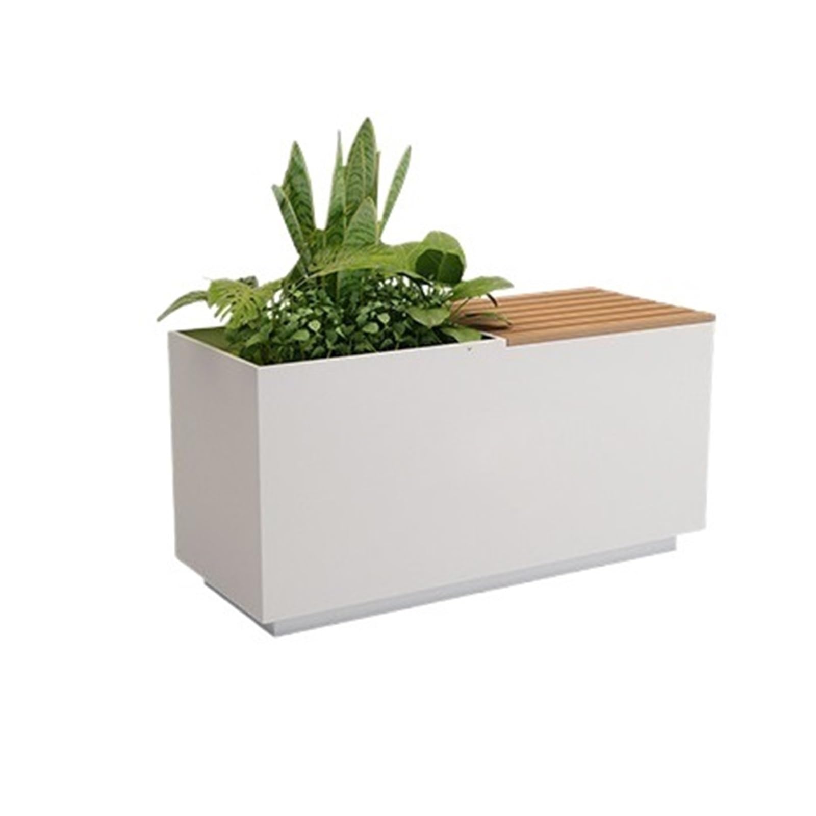 Al Aire Libre Macetero con Asiento Integrado y combinación de Banco for macetero Caja de Flores