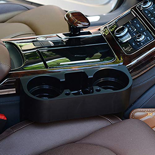 FIOTOK Multifunctional Universal Car Cup Holder Inserts Images Bottle Organizer Seat Back Drinking Bracket Car Seat Wedge Water Bottle Double Cup Holder Cellphone Holder - Thumbnail 7