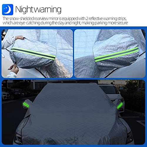 Couverture Pare-Brise Voiture,pour Chrysler 200 300 Aspen Crossfire Nassau Pacifica PT/Cruiser Sebring,Pliable Amovible Contre Neige Gel et Soleil,255 * 240 * 140cm