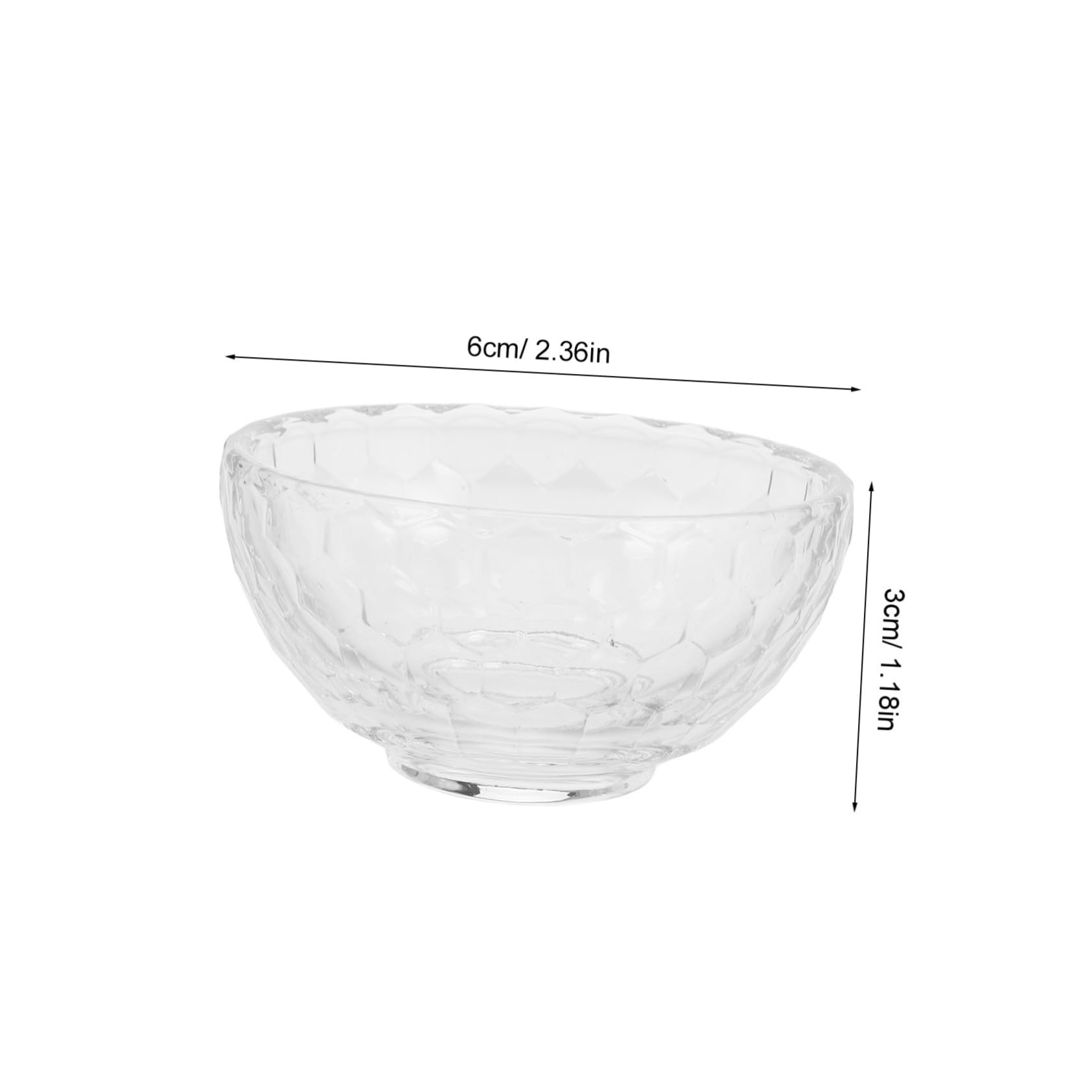 SOLUSTRE Juego de 5 Tazones Pequeños de Vidrio Grueso para Uso en Casa, Estilo Japonés Creativo y Resistente para Servir Comidas y Exhibir Creaciones Culinarias