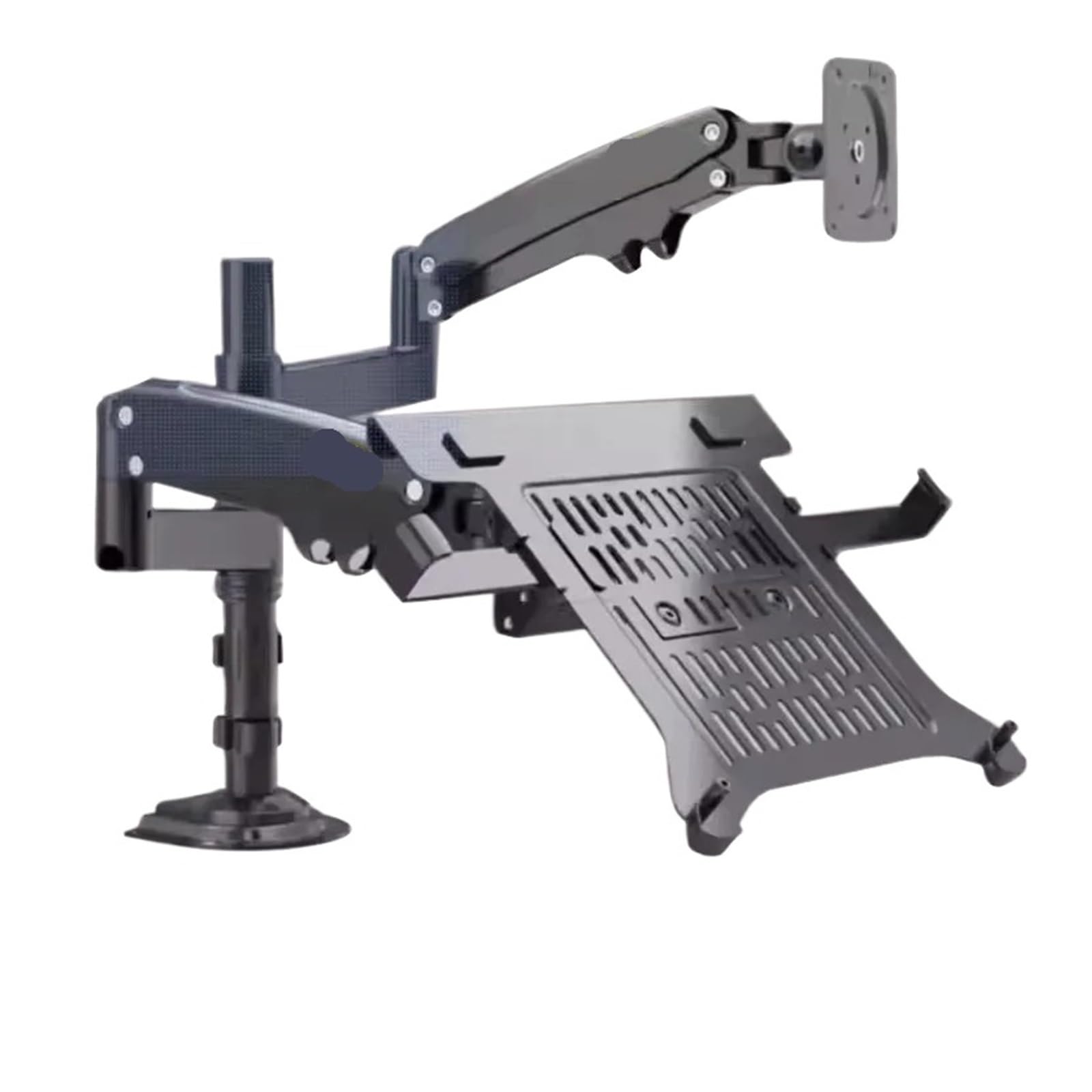 TKJfdTY H180 Fp-2 22" - 32" Lcd Tv Monitor Desktop Stand + 10" 17" Gas Spring Full Motion 2-12Kg Double Arm Clamp Hole，2 12KG H180 FP