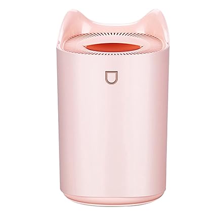 3NH Small Humidifier Large Capacity Air Diffuser Dual Sprayer Car Humidifier Fog Maker Humidifier with Atmosphere Decorative Light - Color : Hortel