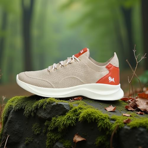 Image of Neeman's The Knit Strides Sneakers for Men | Lightweight with Breathable Knit Upper & Cushioned EVA Sole for All-Day Comfort