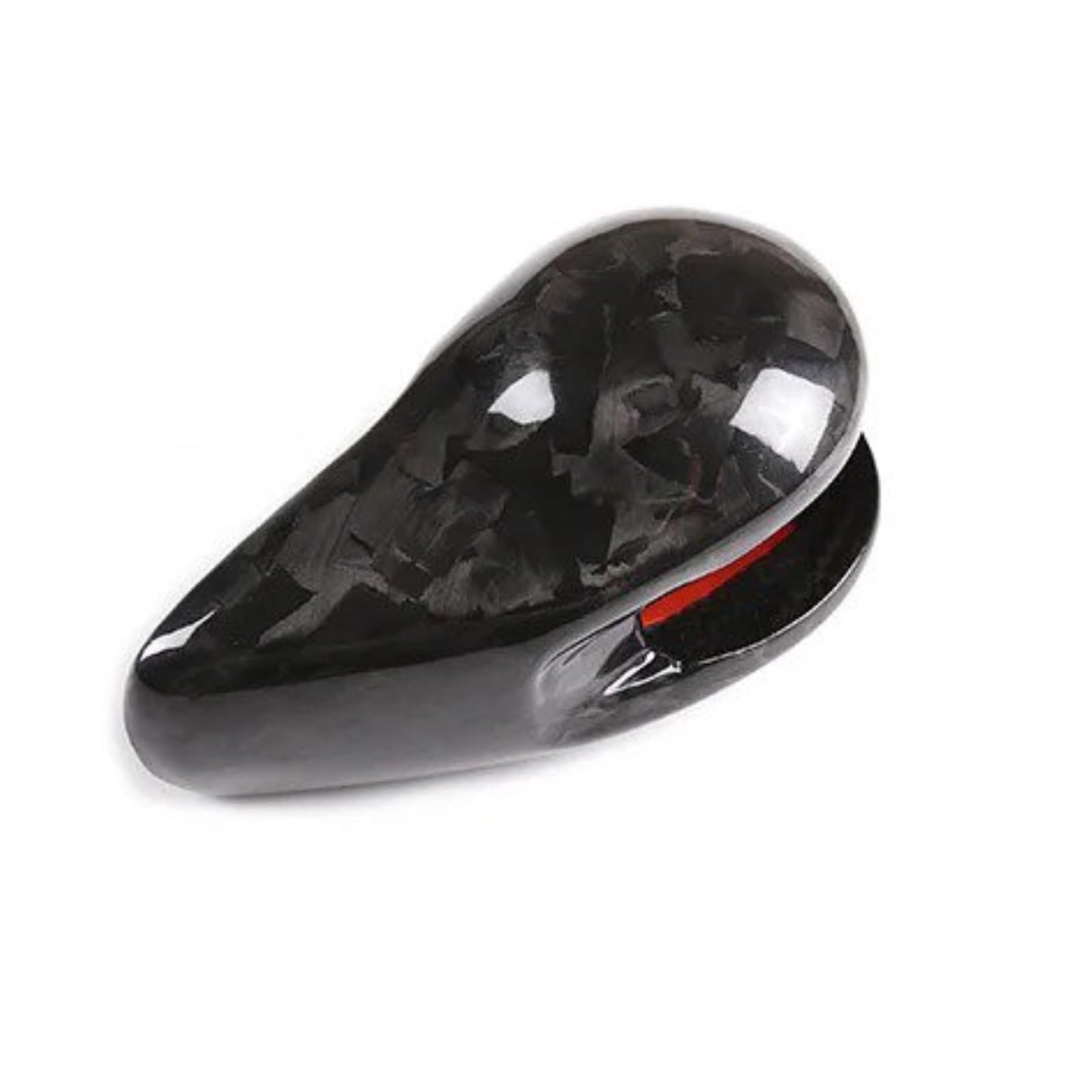 DWTNMEX Gear Shift Knob for MACAN for 718 911 for Panamera for Cayman for Boxster 2009-2021 Real Carbon Fiber Car Gear Shift Head Cover Trim(Forging Grain Style)