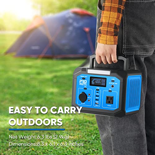 Prostormer Portable Power Station, 201.6Wh Backup Lithium Battery with 110V/240W AC Outlet, Solar Generator (Solar Panel Not Included), LED Lighting for Outdoors Camping Travel Hunting Emergency - Image 6