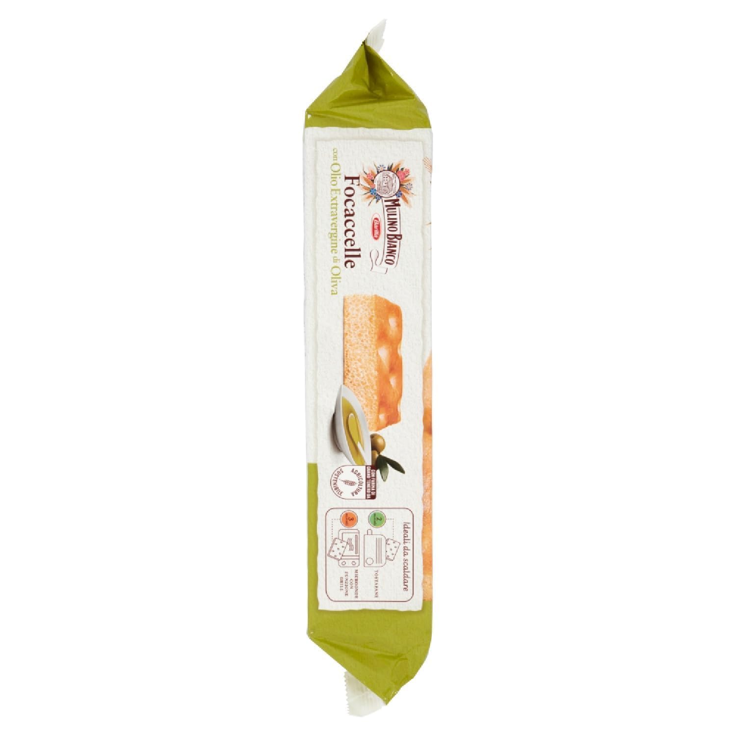 Italian Gourmet Bundle Focaccelle Mulino Bianco 9 x 198 g – Snacks italiens moelleux à l’huile d’olive, idéal apéritif, goûter, lunch box, pique-nique, en-cas salé, à partager + Italian Gourmet Polpa