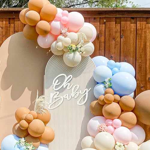 Image of Oh Baby Sign for Baby Shower Backdrop - Felt Oh Baby Sign Party Banner Boy Girl Baby Shower Decorations Gender Reveal 1st Birthday Party Photography Background - White