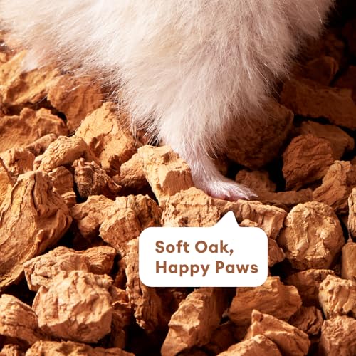 Image of BUCATSTATE Cork Bedding 12.35OZ, Natural Hamster Bedding