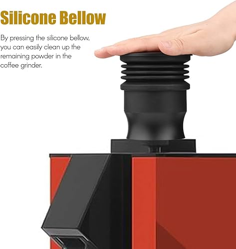 Miniatura 7 de Tolva de dosis única de aleación de aluminio con fuelle de silicona Accesorios de molinillo de café reemplazo para MAZZER mini molinillo de café