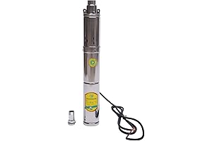 Bomba solar sumergible de 1 pulgada, bomba de pozo sumergible de acero...