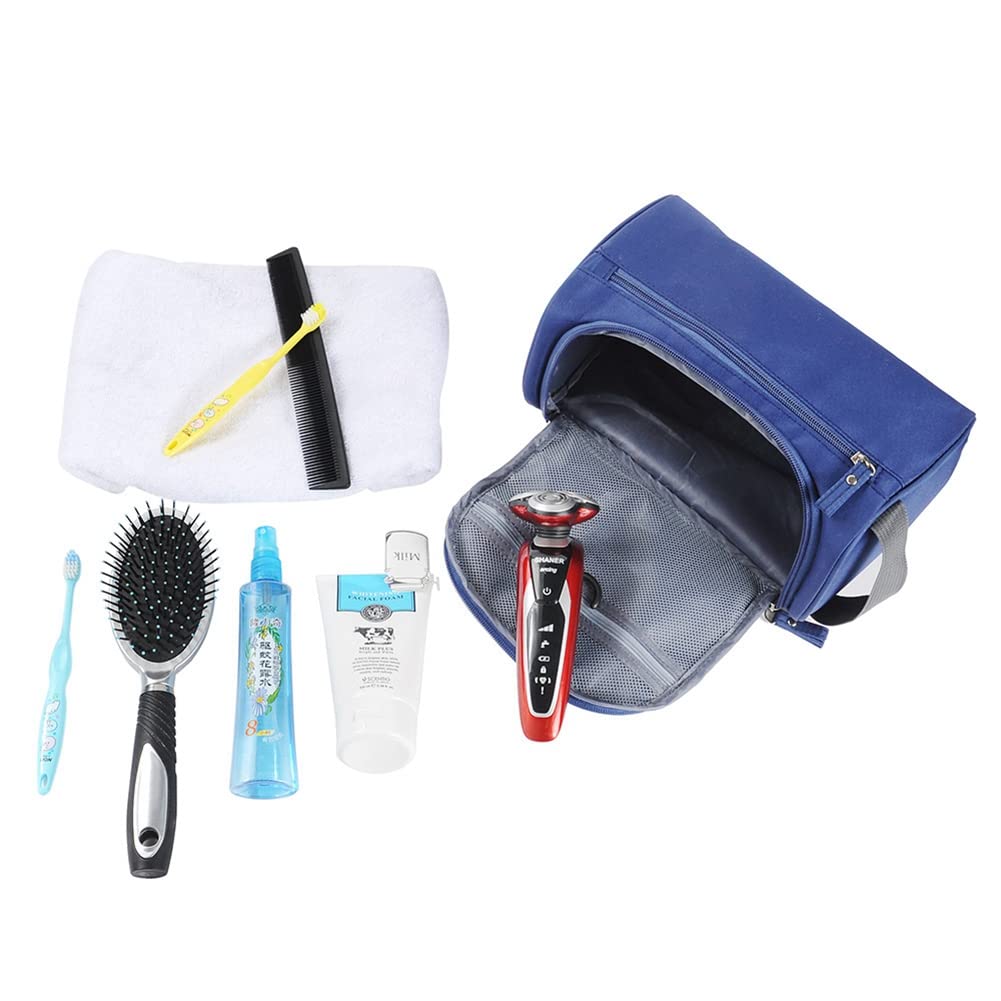 Herren-Kulturbeutel Mit 2 Karabinern – Wasserdichte Duschtasche 26x10x15 Cm Für Reisen