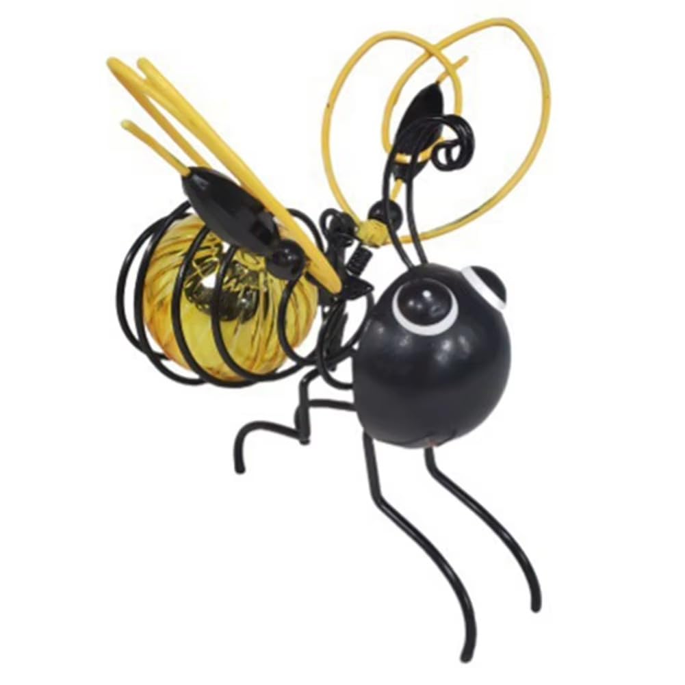Solar Bee Lights Outdoor, Solar Powered Hanging Bee Solars Garden Light, Hanging Bumble Bees Solar Lights Outdoor Waterproof Garden for Terrace Patio