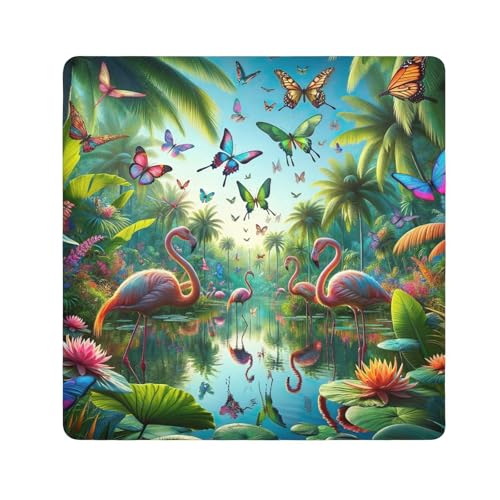ODAWA Tropical Plants and Flamingos 13.8