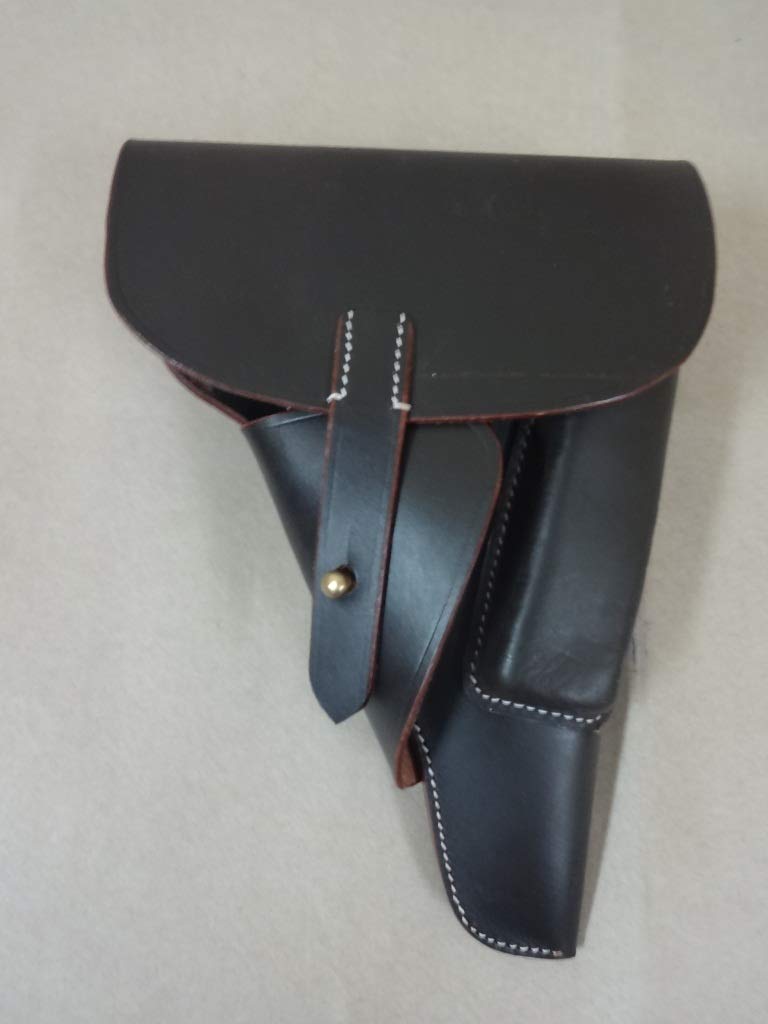 warreplica Soft Shell Walther P38 Cuero de la pistolera de Brown Oscuro